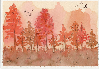 Autumn forest Original Artwork